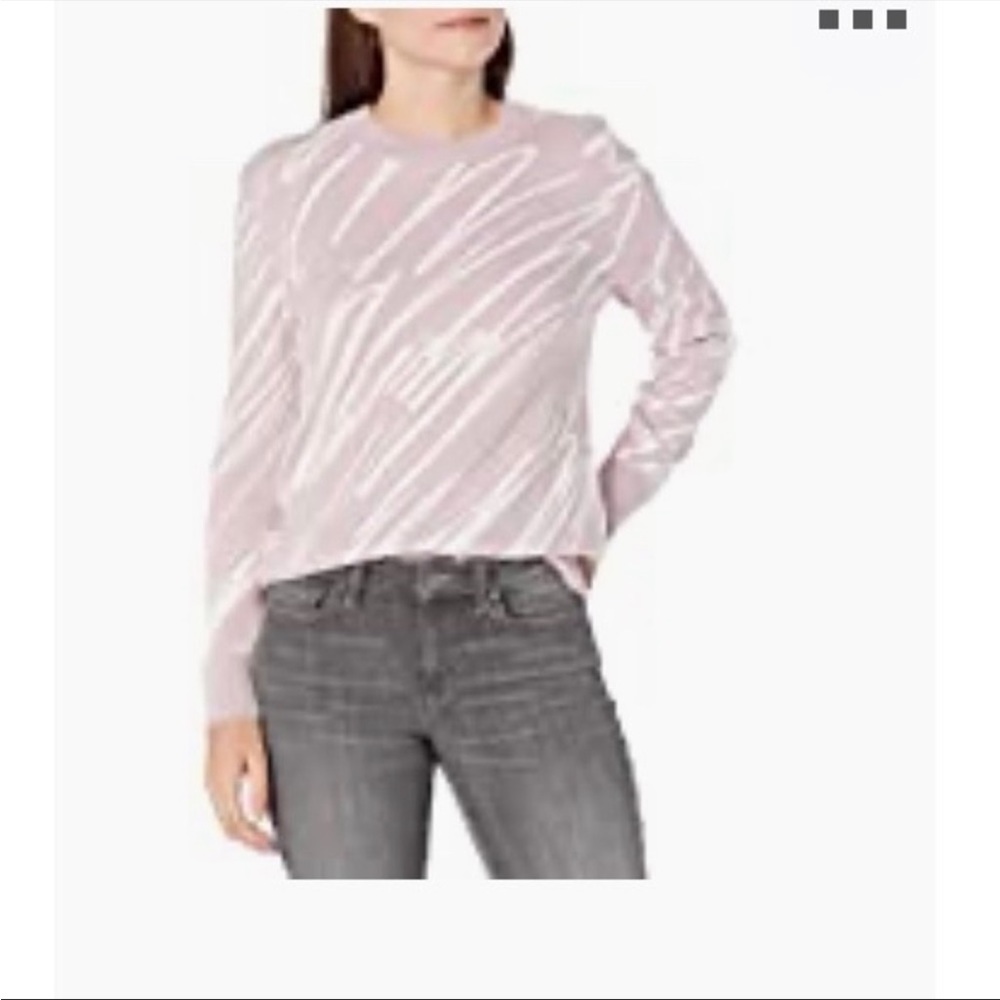 Daily Ritual Women's Ultra-Soft Jacquard Crewneck Pullover Sweater Size L